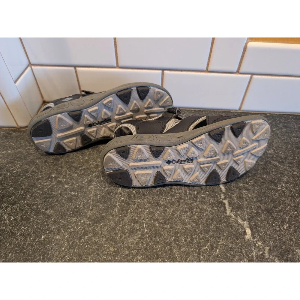 Columbia Kids Techsun Vent Water Sandals Black Grey BY2082-012 Size 3 Kids